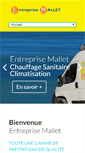 Mobile Screenshot of entreprise-mallet.fr